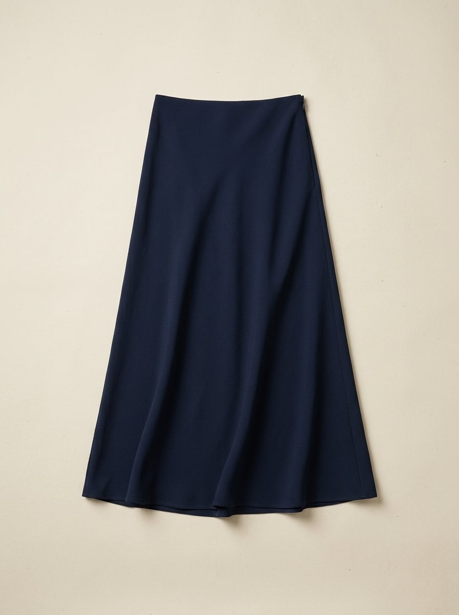 The Deep Navy Maxi Skirt
