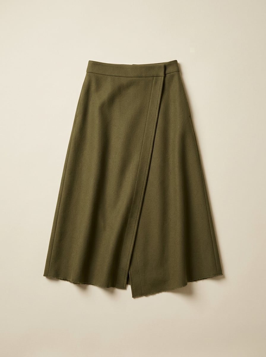 The Sculpted Wrap Skirt
