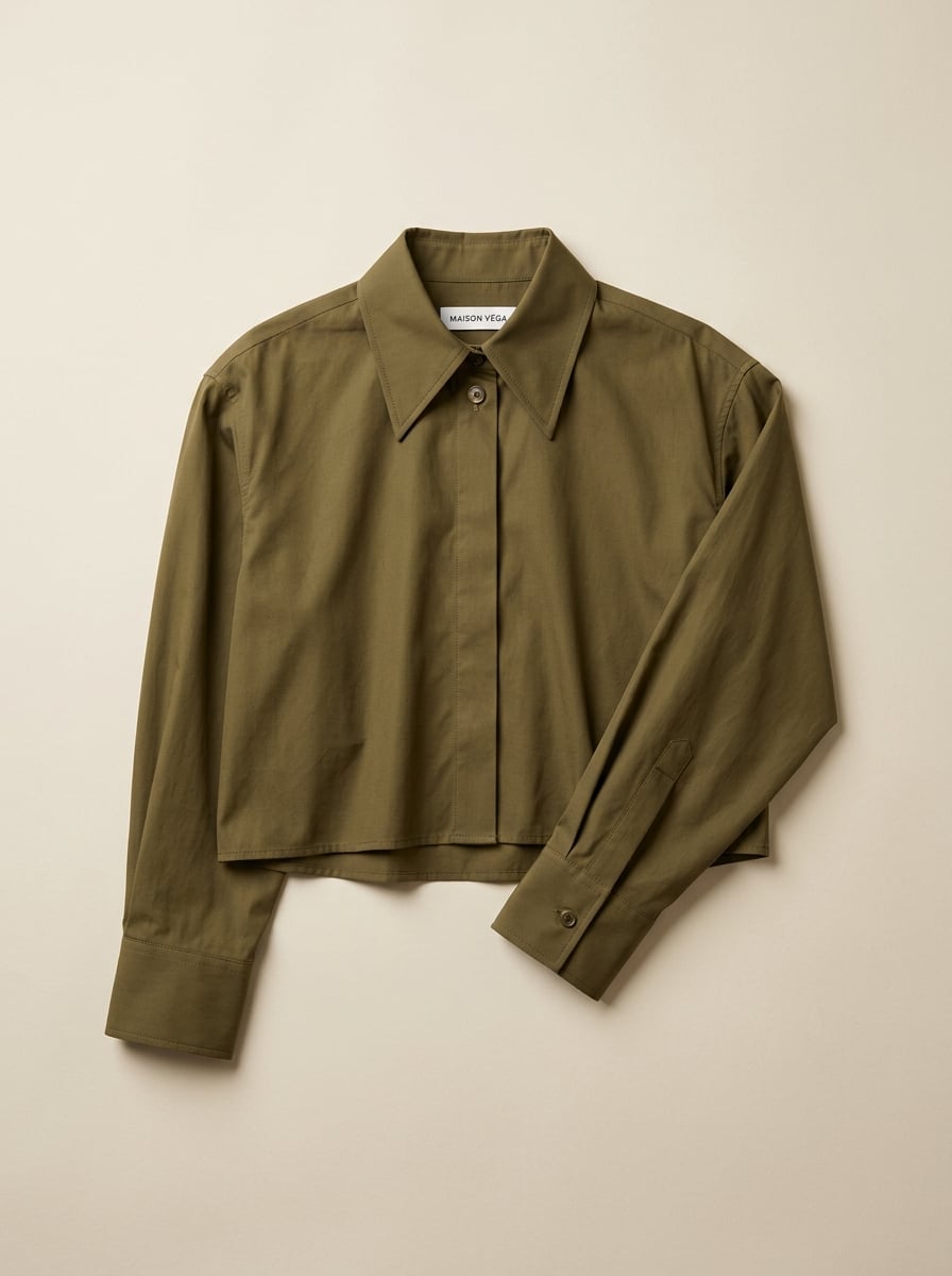 The Cropped Poplin Shirt