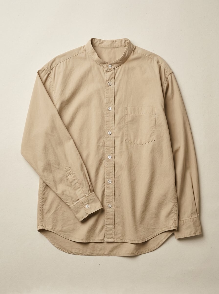 The Washed Cotton Grandad Shirt