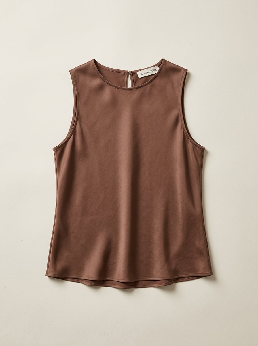 Shell Top, Silk Charmeuse