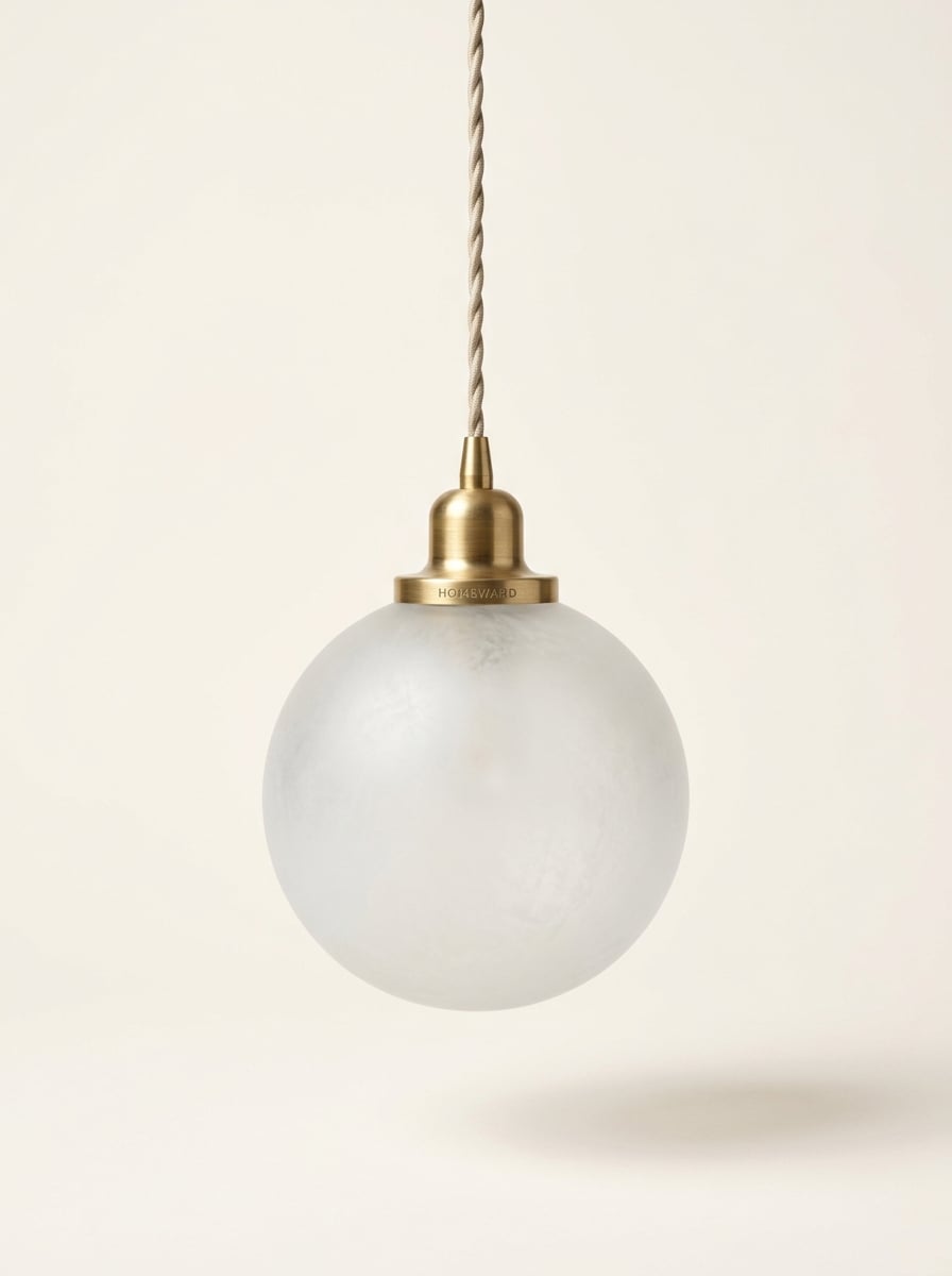 Globe Pendant, Frosted Glass