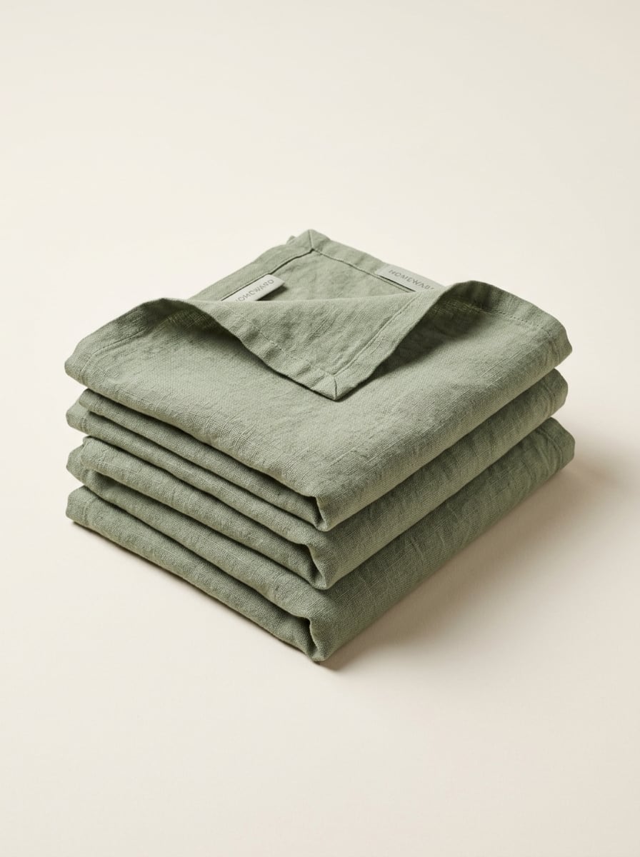 Linen Napkin Set of 4, Stonewashed