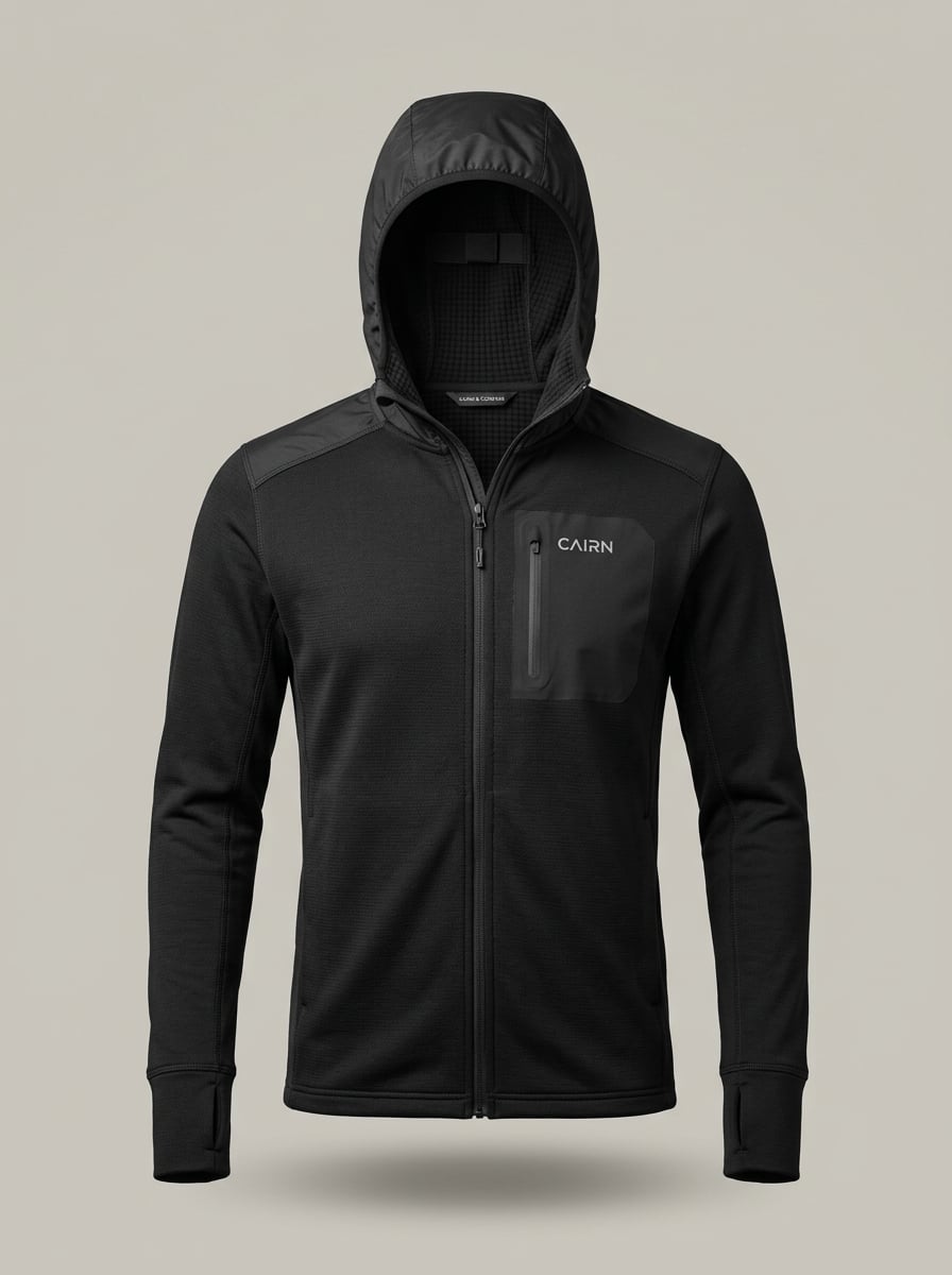 Arete Grid Fleece Hoody — Men's