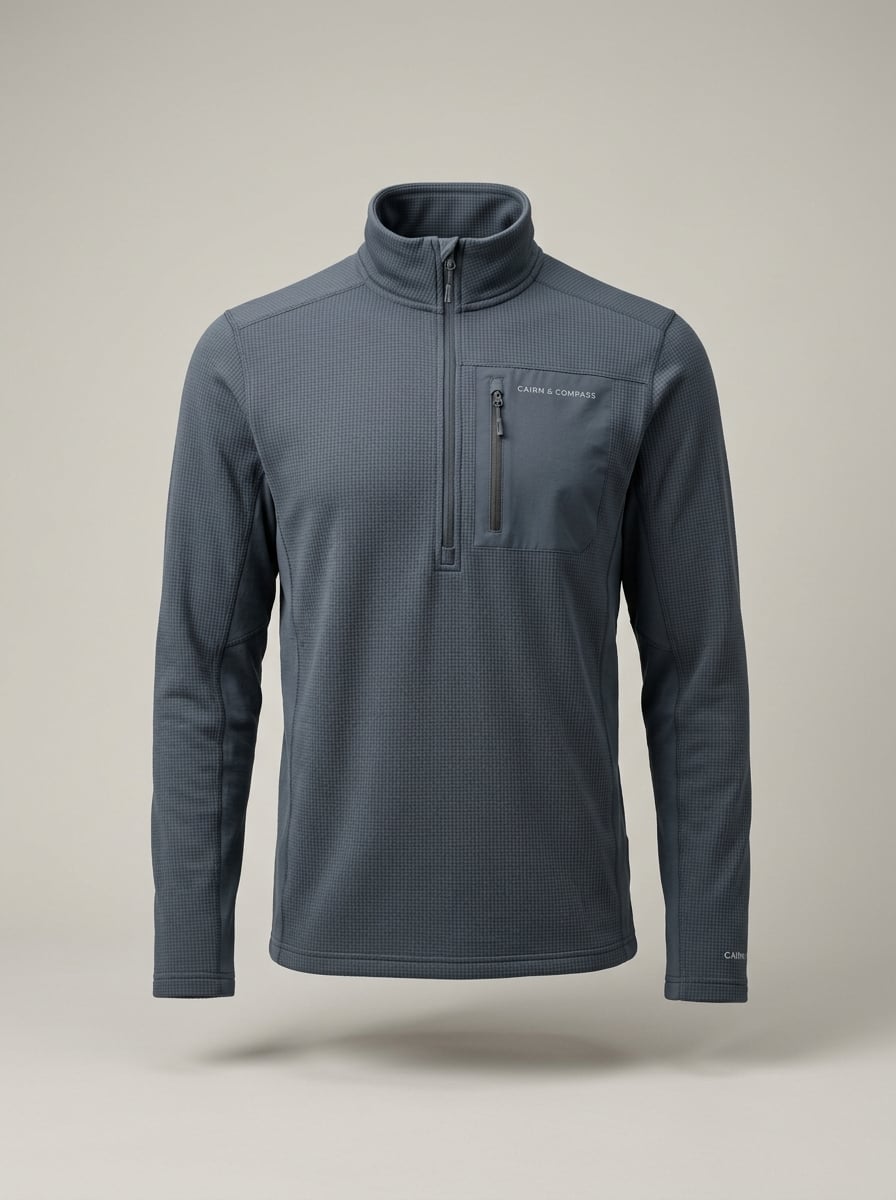 Traverse Grid Fleece Pullover — Men's